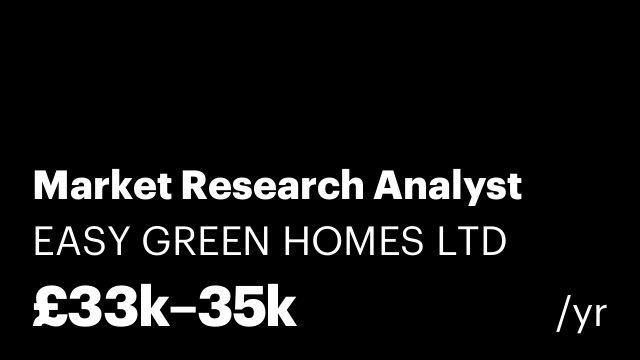 Market Research Analyst