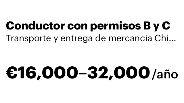 Conductor con permisos B y C