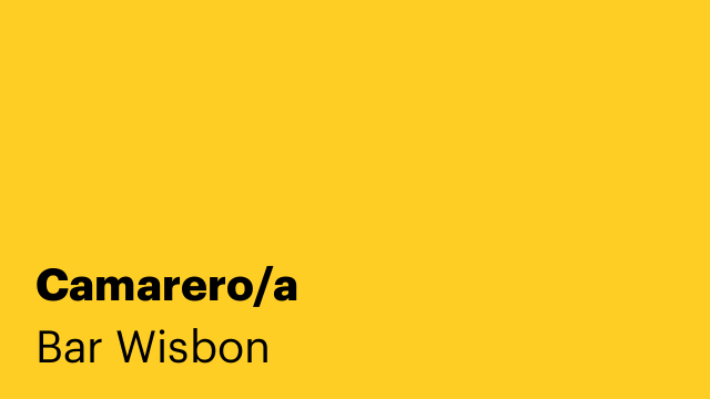 Camarero/a