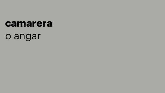 camarera