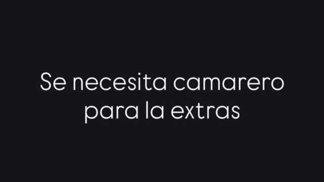 Camarero/a de Extras