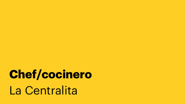 Chef/cocinero