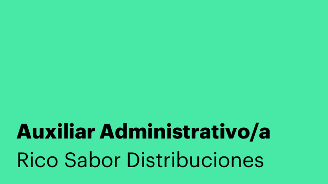 Auxiliar Administrativo/a