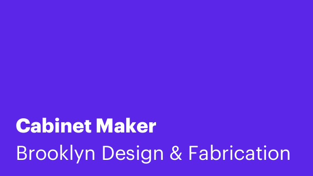 Cabinet Maker
