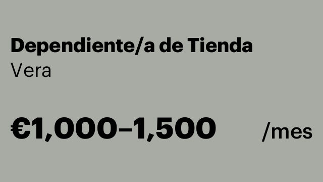 Dependiente/a de Tienda