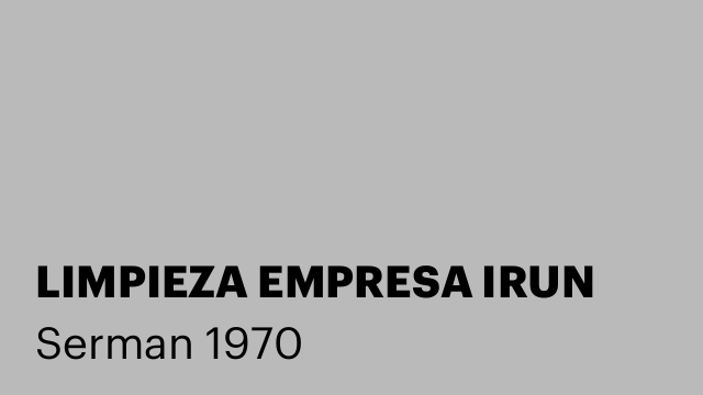 LIMPIEZA EMPRESA IRUN