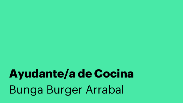 Ayudante/a de Cocina