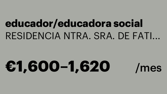 educador/educadora social