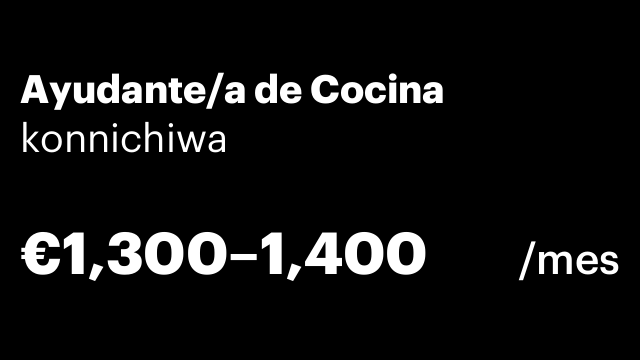 Ayudante/a de Cocina