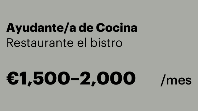 Ayudante/a de Cocina