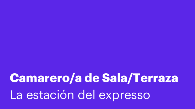 Camarero/a de Sala/Terraza