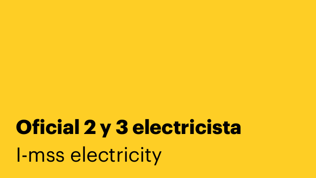 Oficial 2 y 3 electricista