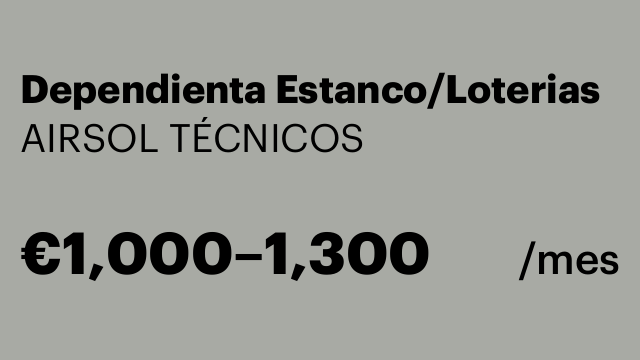 Dependienta Estanco/Loterias