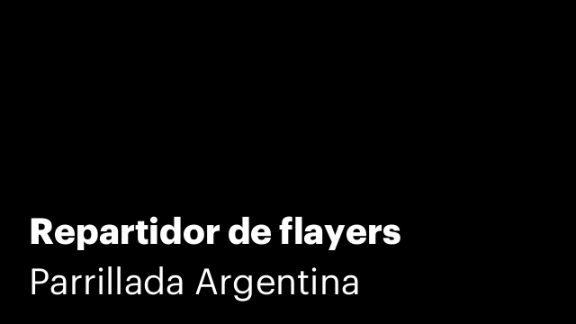 Repartidor de flayers