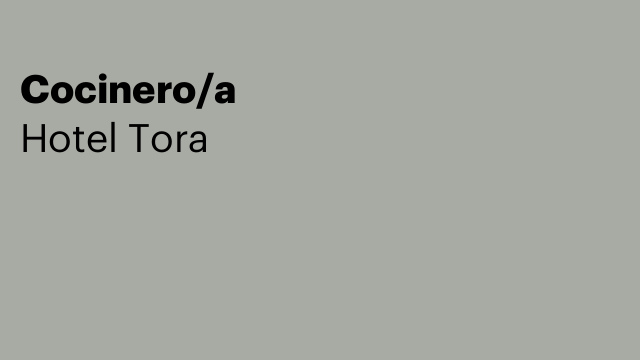 Cocinero/a