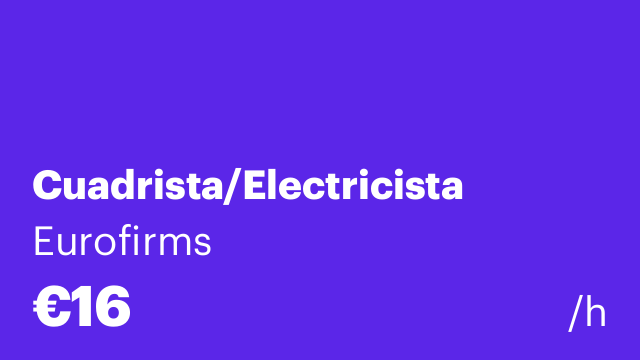 Cuadrista/Electricista
