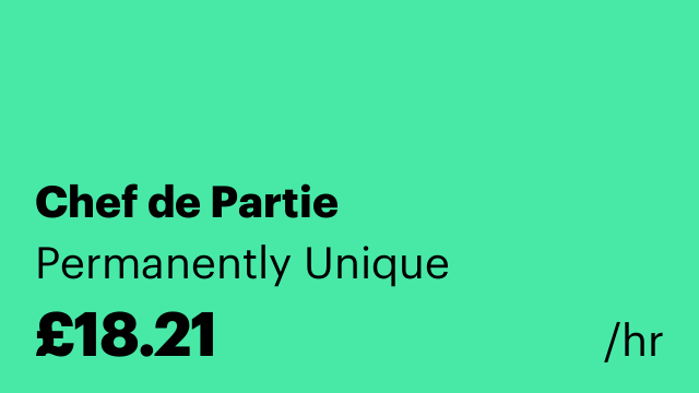Chef de Partie