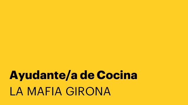 Ayudante/a de Cocina