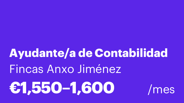 Ayudante/a de Contabilidad