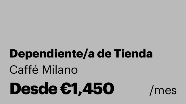 Dependiente/a de Tienda