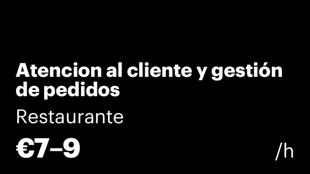 Atencion al cliente y gestión de pedidos