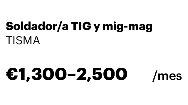 Soldador/a TIG y mig-mag