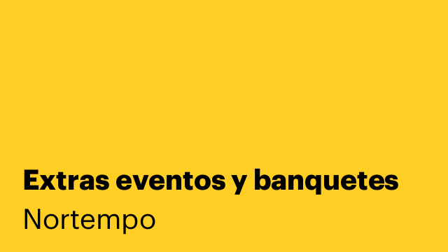 Extras eventos y banquetes