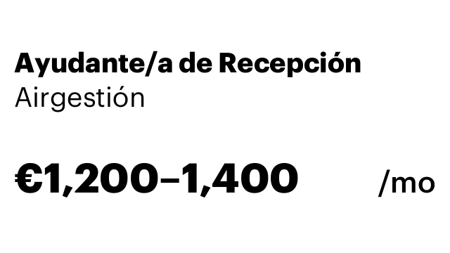 Ayudante/a de Recepción