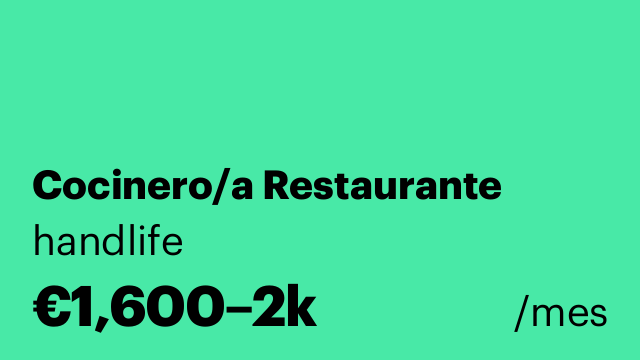 Cocinero/a Restaurante