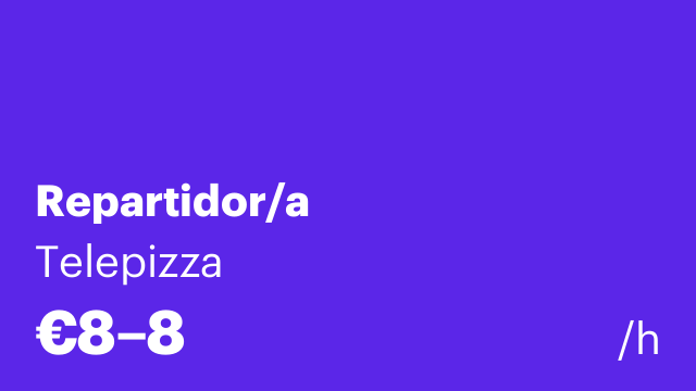 Repartidor/a