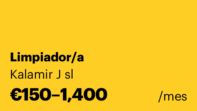 Limpiador/a