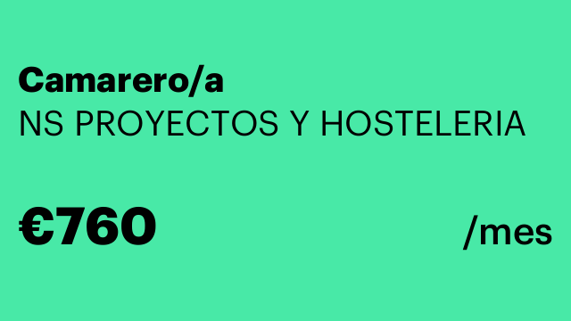 Camarero/a