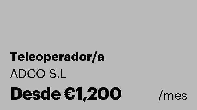 Teleoperador/a