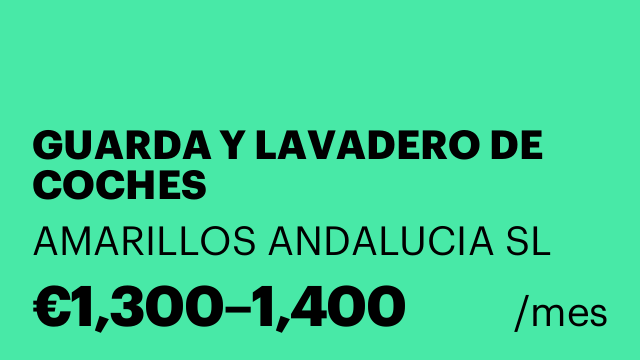 GUARDA Y LAVADERO DE COCHES