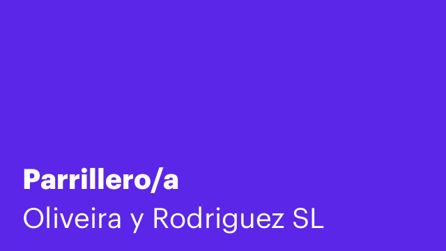 Parrillero/a