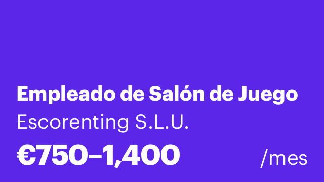Empleado de Salón de Juego