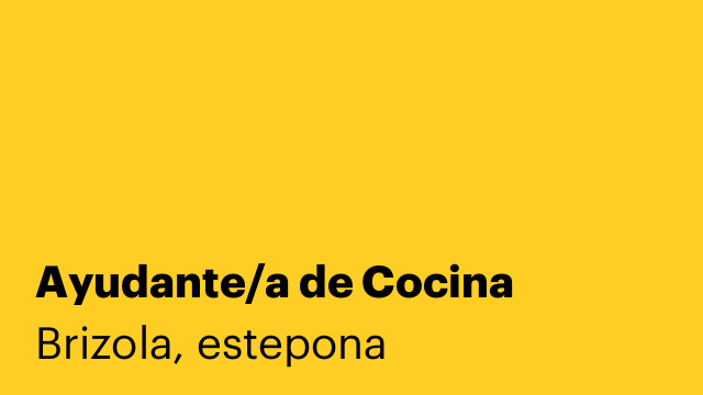 Ayudante/a de Cocina