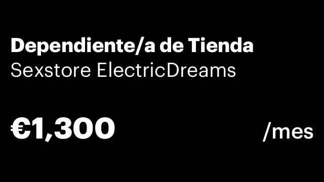 Dependiente/a de Tienda