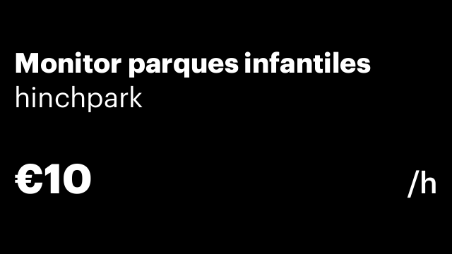 Monitor parques infantiles