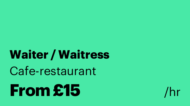 Waiter / Waitress