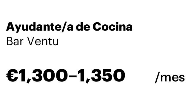 Ayudante/a de Cocina