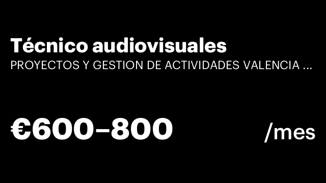 Técnico audiovisuales