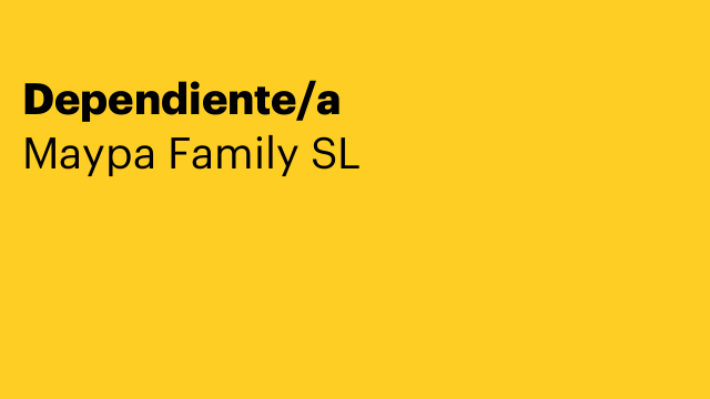 Dependiente/a