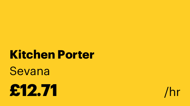 Kitchen Porter