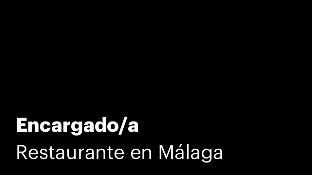 Encargado/a