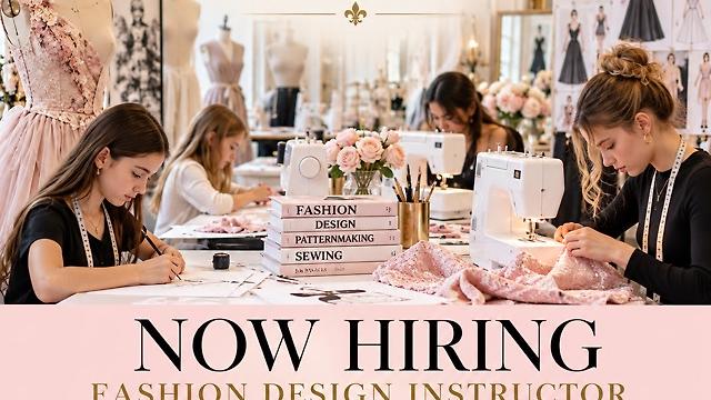Fashion Design Instructor – Part-Time (Saturdays)