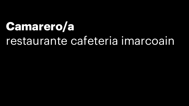 Camarero/a
