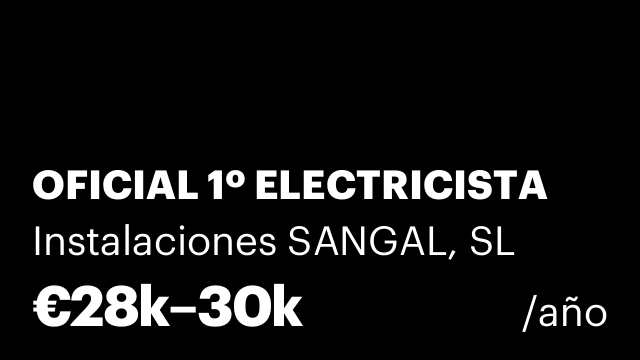 OFICIAL 1º ELECTRICISTA