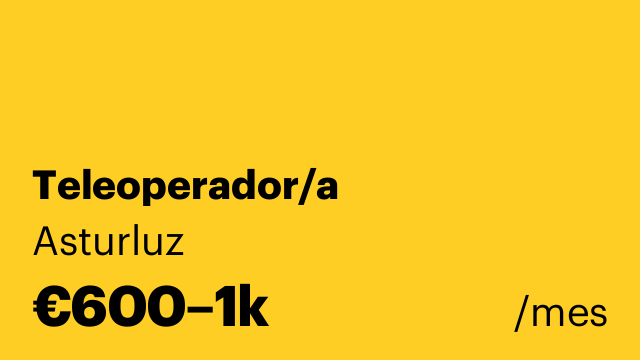 Teleoperador/a