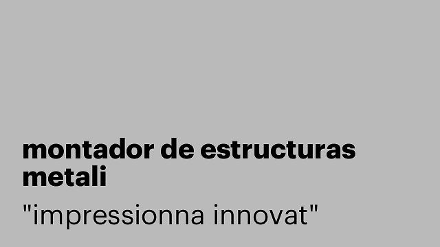 montador de estructuras metali
